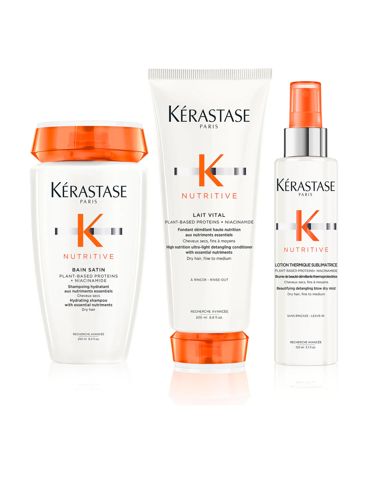 Routine Hydratante Pour Cheveux Fins à Moyens - Nutritive