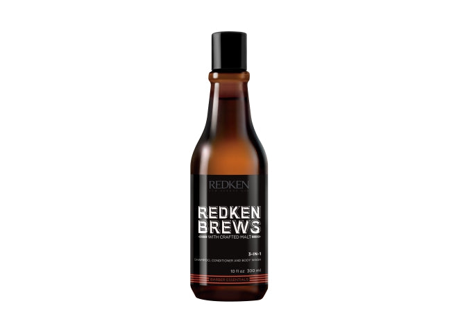 Shampooing/ Revitalisant/ Gel douche 3en1 REDKEN BREWS - Complexe Signature