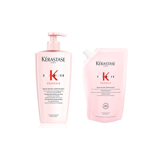 Duo Bouteille-Recharge Shampooing Bain Nutri-Fortifiant 500 ML - Genesis