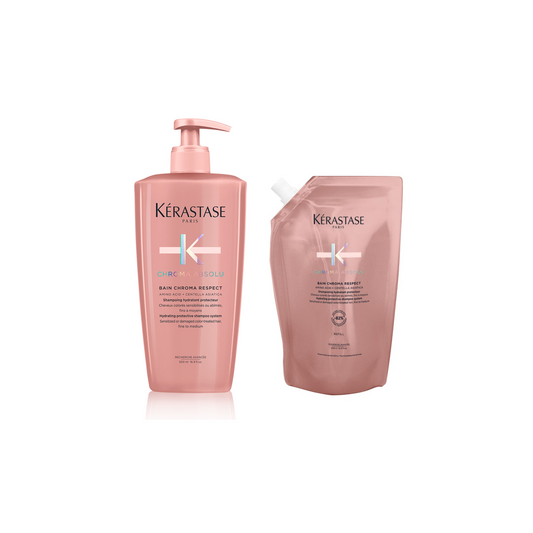 Duo Bouteille-Recharge Shampooing Bain Chroma Respect 500 ML - Chroma Absolu