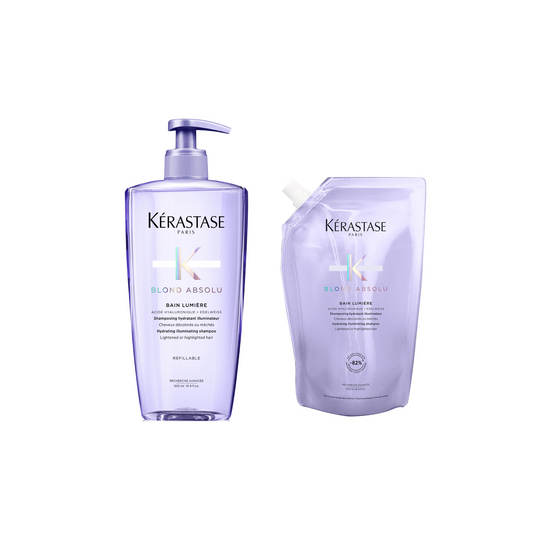 Duo Bouteille-Recharge Shampooing Bain Lumière 500 ML - Blond Absolu